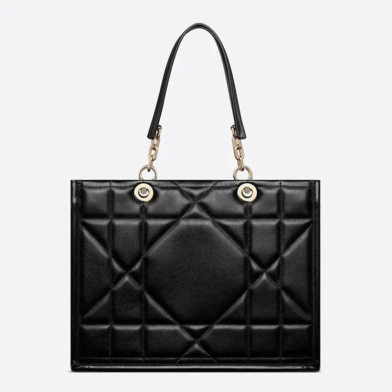 Dior Essential Tote Archicannage Calfskin Black