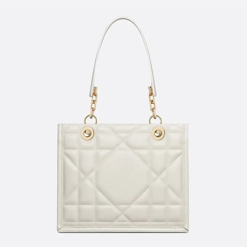 Dior Essential Tote Archicannage Calfskin White