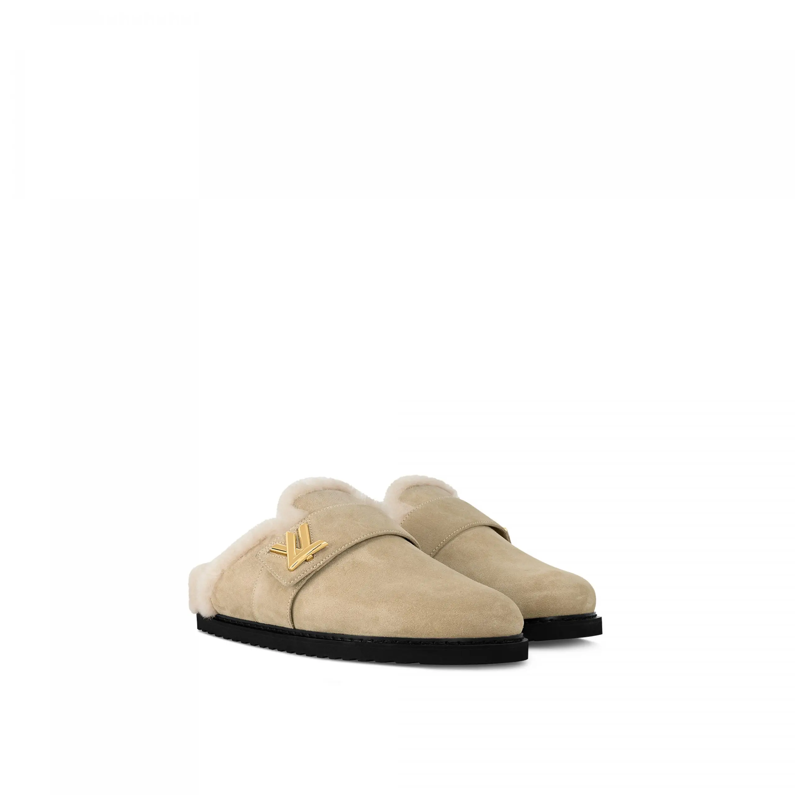 Louis Vuitton Flight Mode LV Cosy Flat Comfort Clog Nude 1AC6Z3
