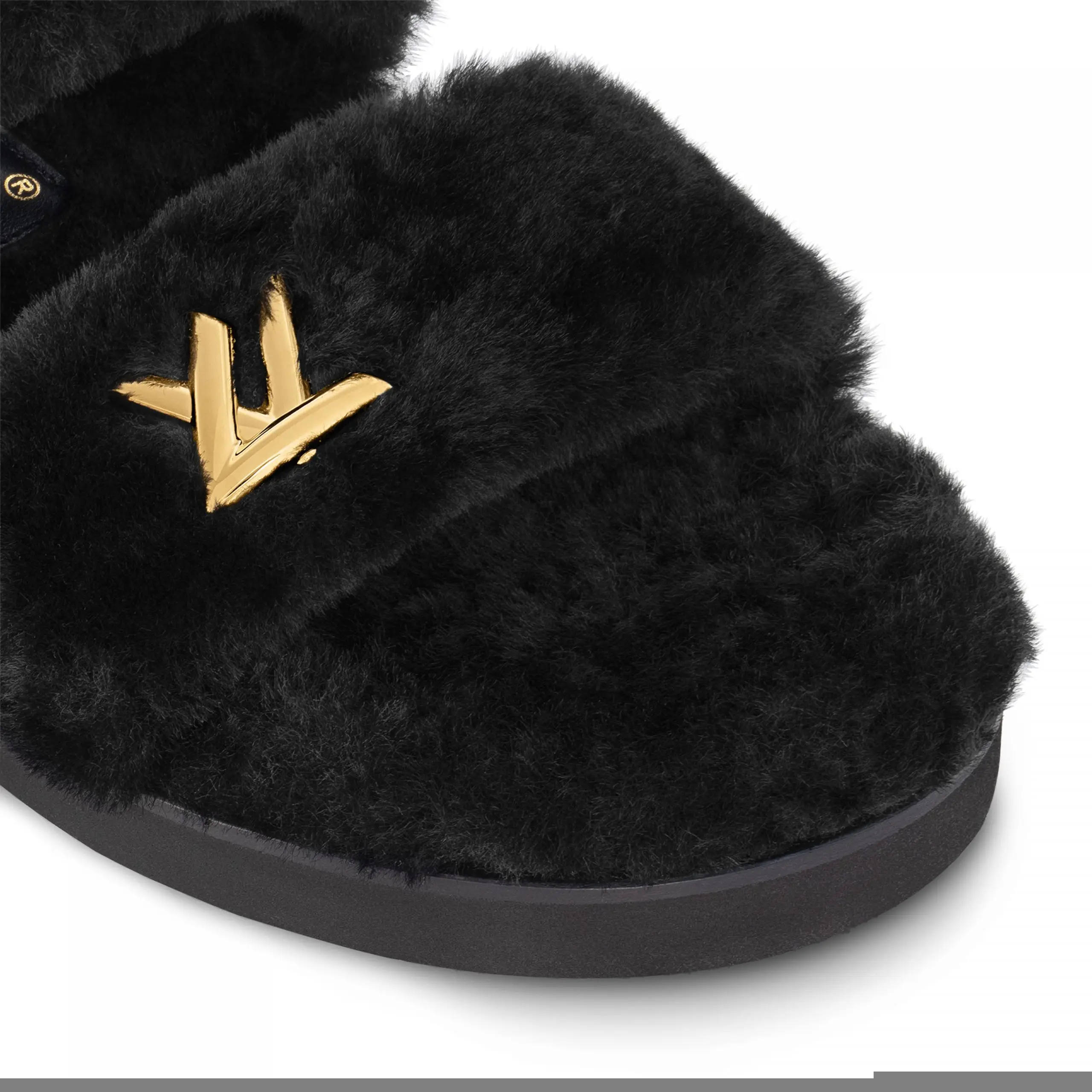 Louis Vuitton Flight Mode LV Sunset Comfort Flat Mule Black 1AC716