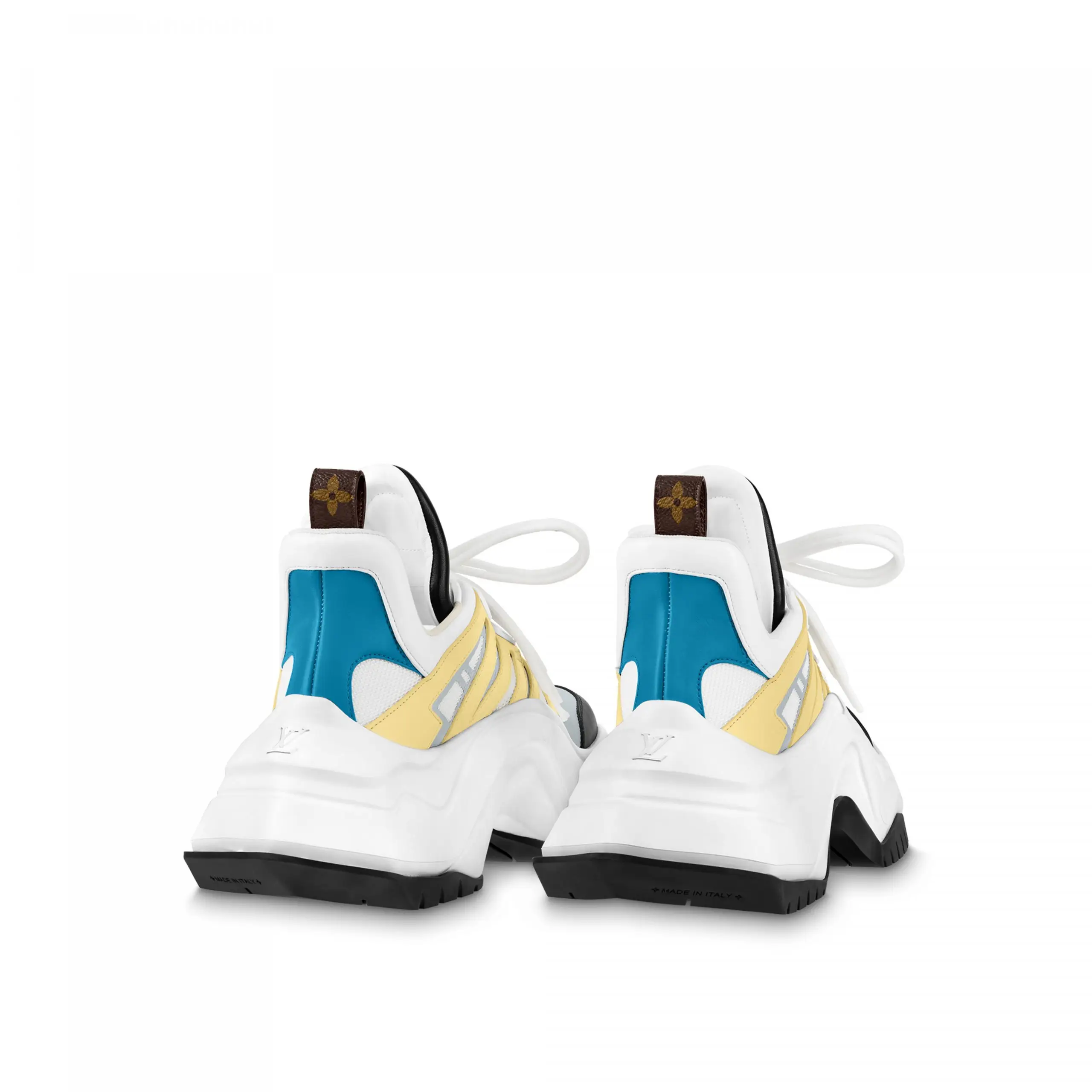 Louis Vuitton LV Archlight 2.0 Platform Sneaker White Yellow 1ABIIE