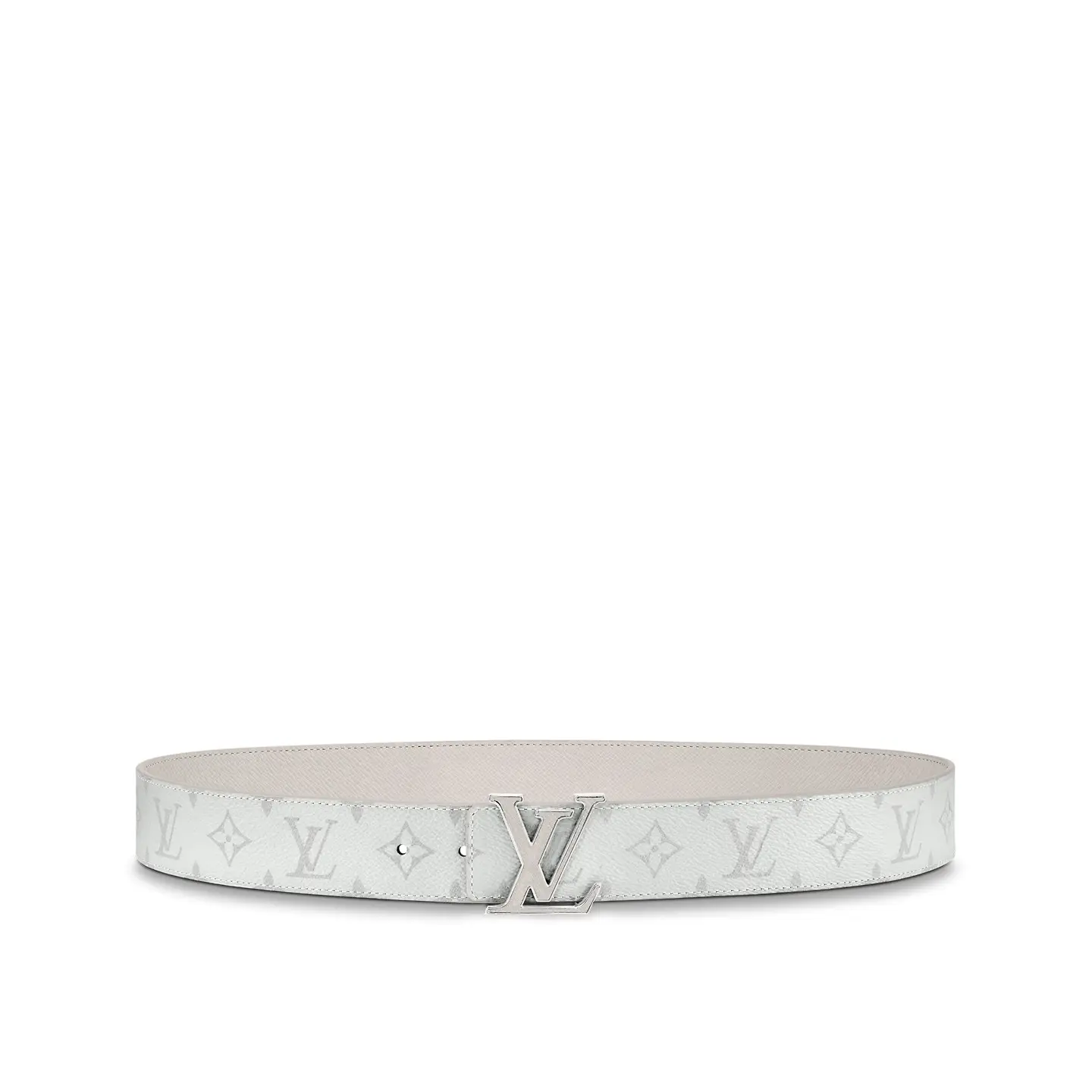 Louis Vuitton M0158U White LV Initiales 40mm Reversible Belt