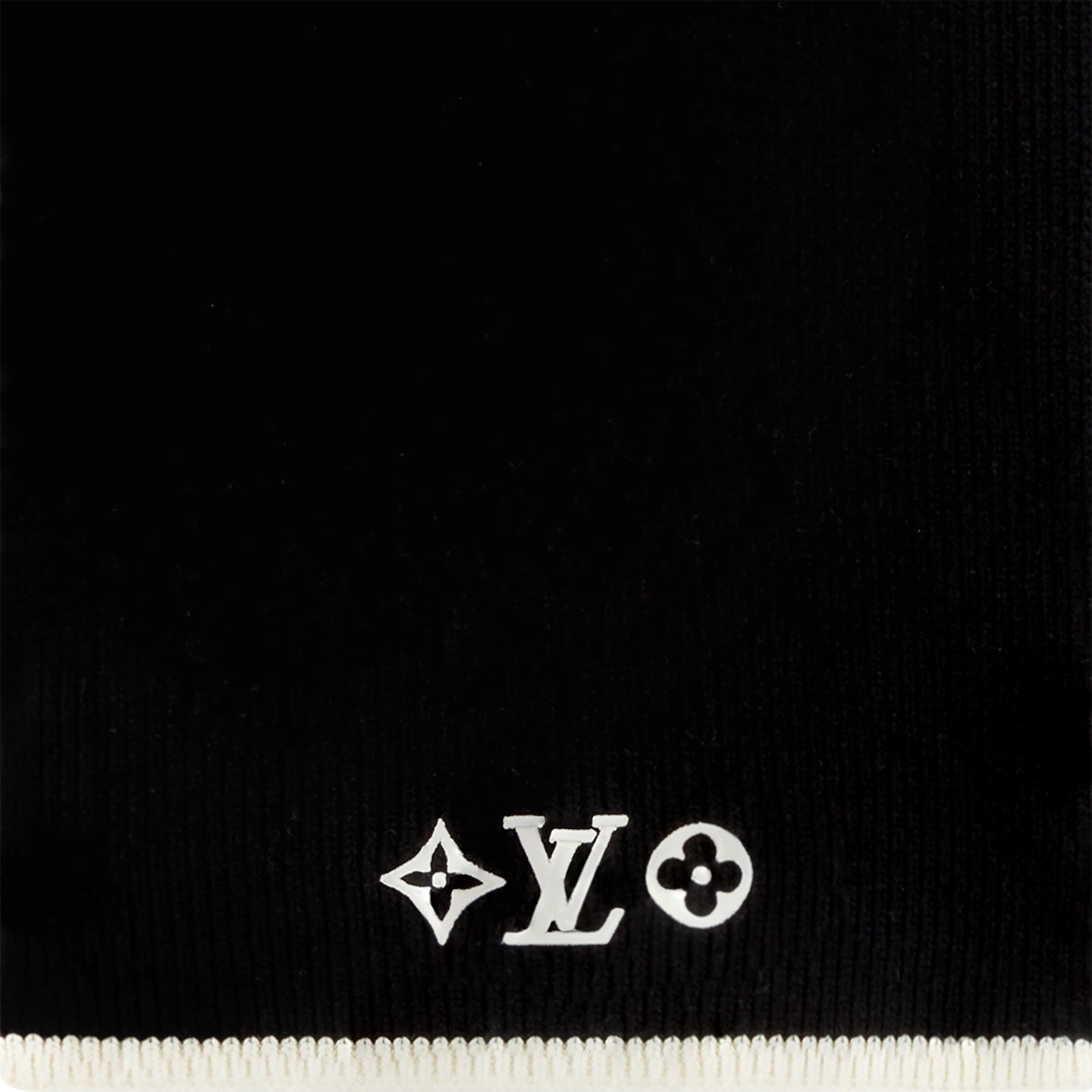 Louis Vuitton Black M77928 LV Headline Scarf Louis Vuitton Black M77928 LV Headline Scarf