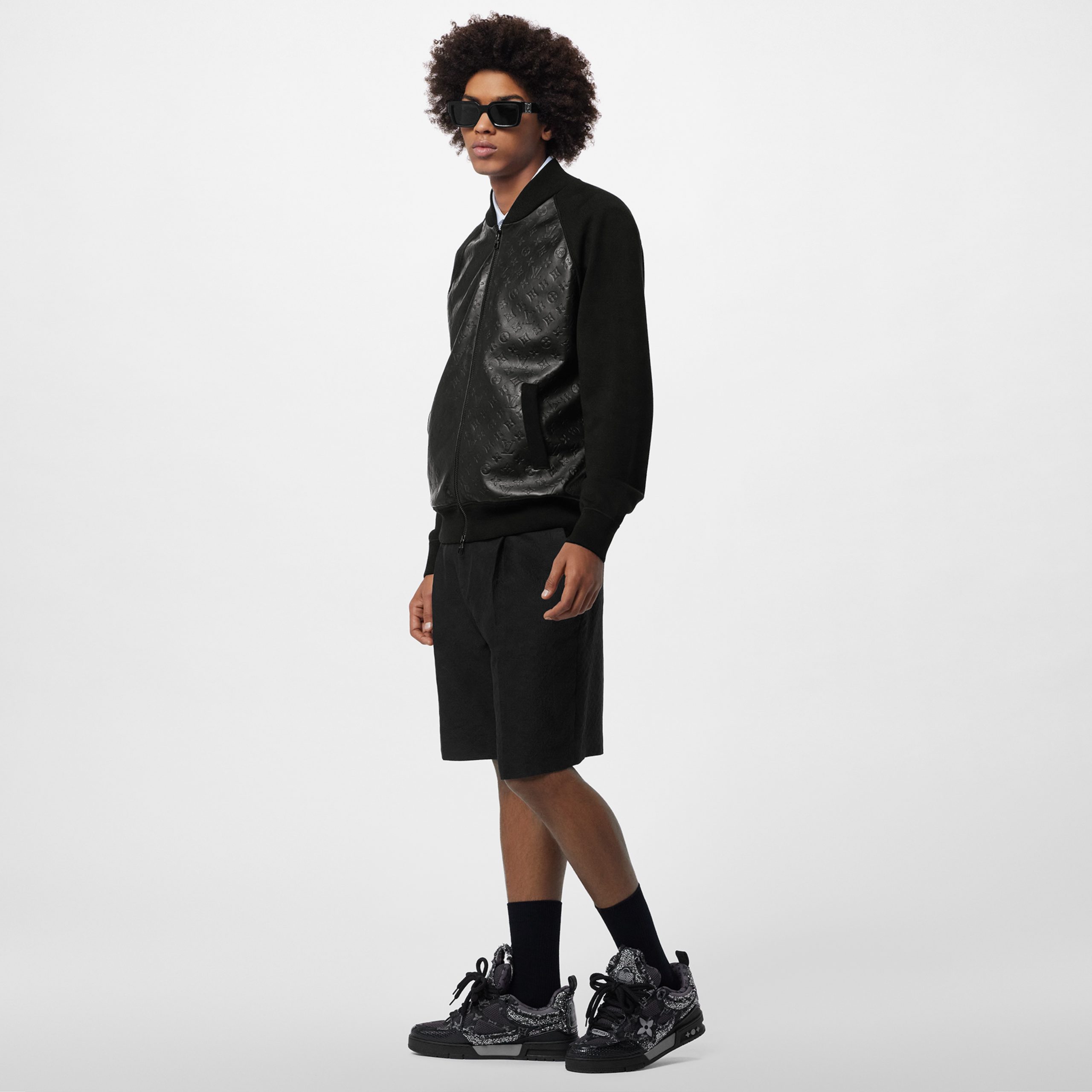 Louis Vuitton LV Skate Sneaker Swarovski Crystals Monogram Denim Black 1ABMHZ