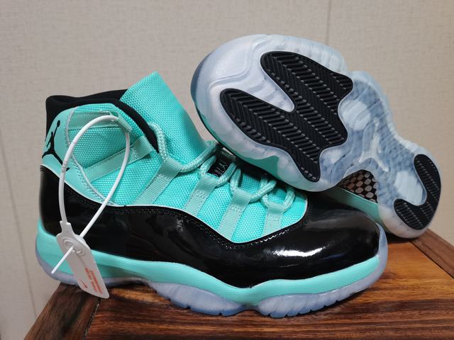 Air Jordan 11 Black Light Green Women