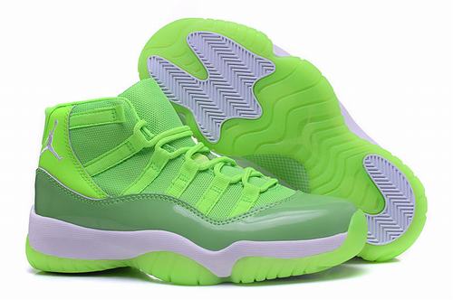 Air jordan 11 fluorescent green women-1