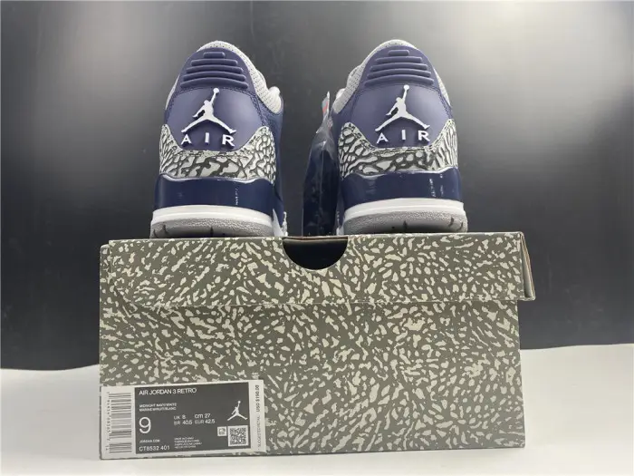 AIR JORDAN 3 MIDNIGHT NAVYCT8532-401 AIR JORDAN 3 MIDNIGHT NAVYCT8532-401