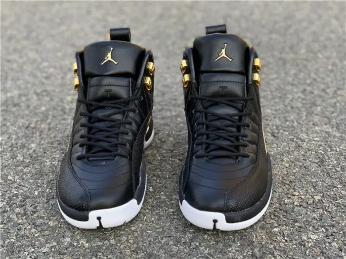 Air Jordan 12 Retro 'Reptile' Black/Metallic Gold-White AO6068-007