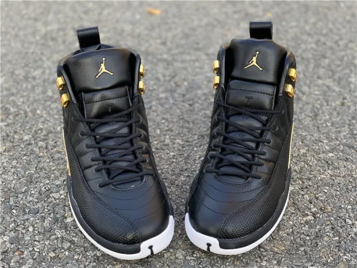 Air Jordan 12 Retro 'Reptile' Black/Metallic Gold-White AO6068-007