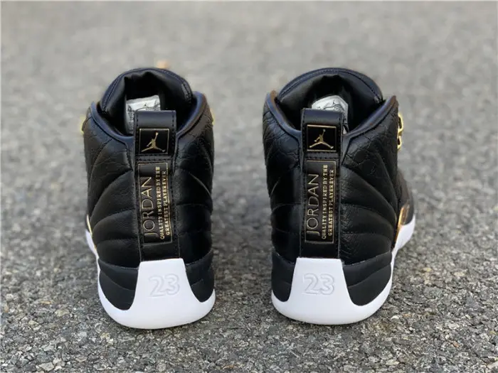 Air Jordan 12 Retro 'Reptile' Black/Metallic Gold-White AO6068-007