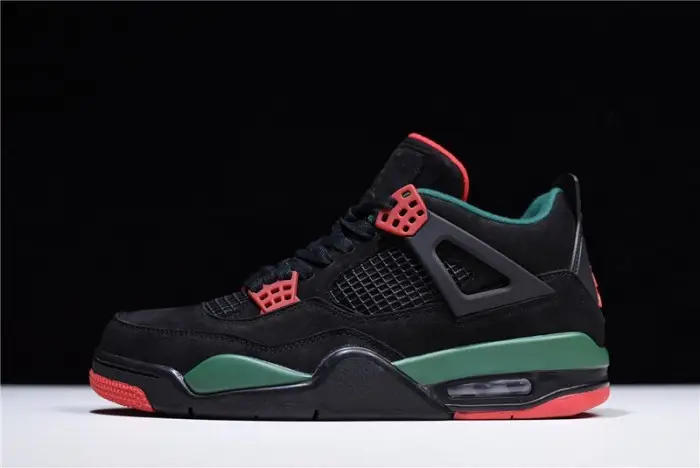 Air Jordan 4 NRG GUCC Black/Gorge Green-Varsity Red AQ3816-063