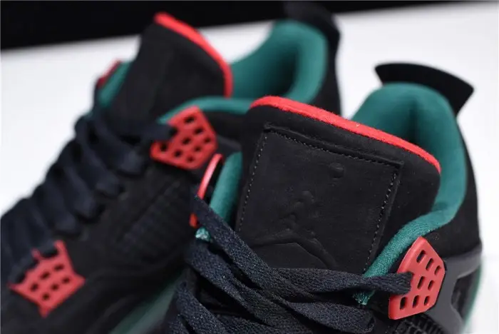 Air Jordan 4 NRG GUCC Black/Gorge Green-Varsity Red AQ3816-063