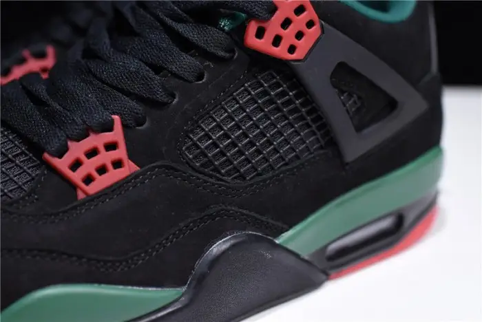 Air Jordan 4 NRG GUCC Black/Gorge Green-Varsity Red AQ3816-063