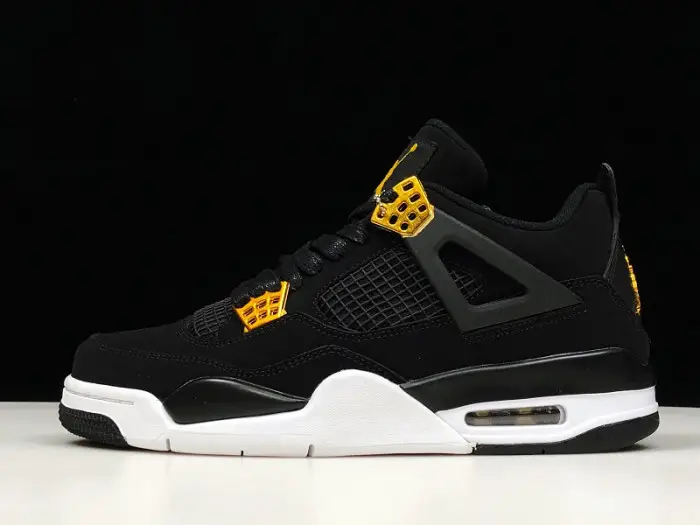 Air Jordan 4 Royalty Black/Metallic Gold-White 308497-032