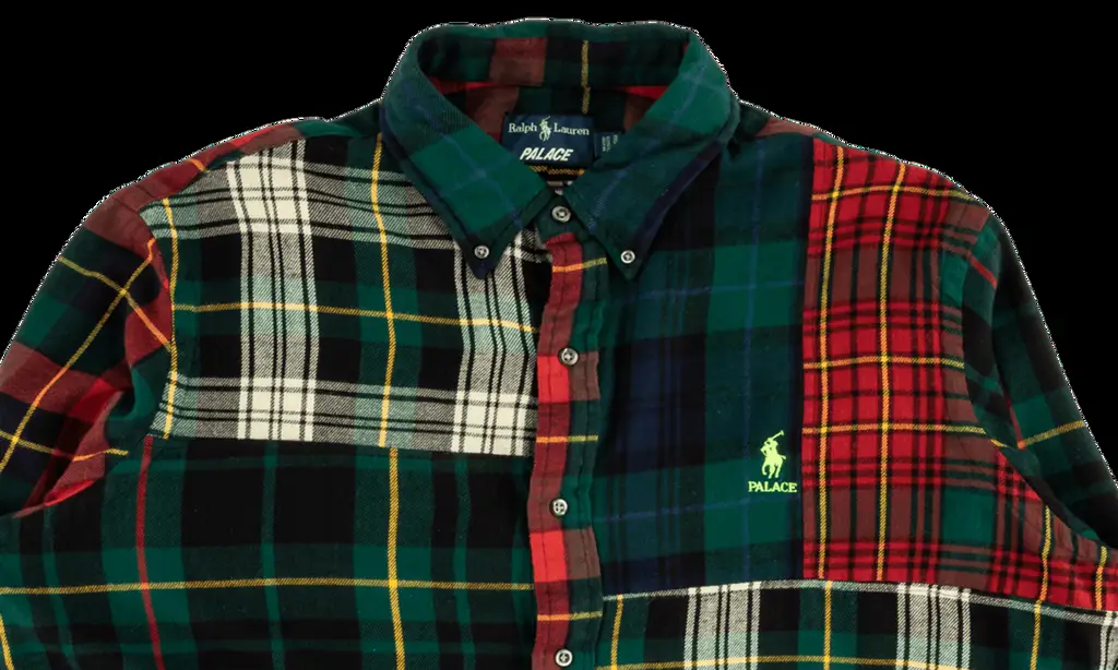 B.D. Shirt Pieced Flannel "Ralph Lauren X Palace"