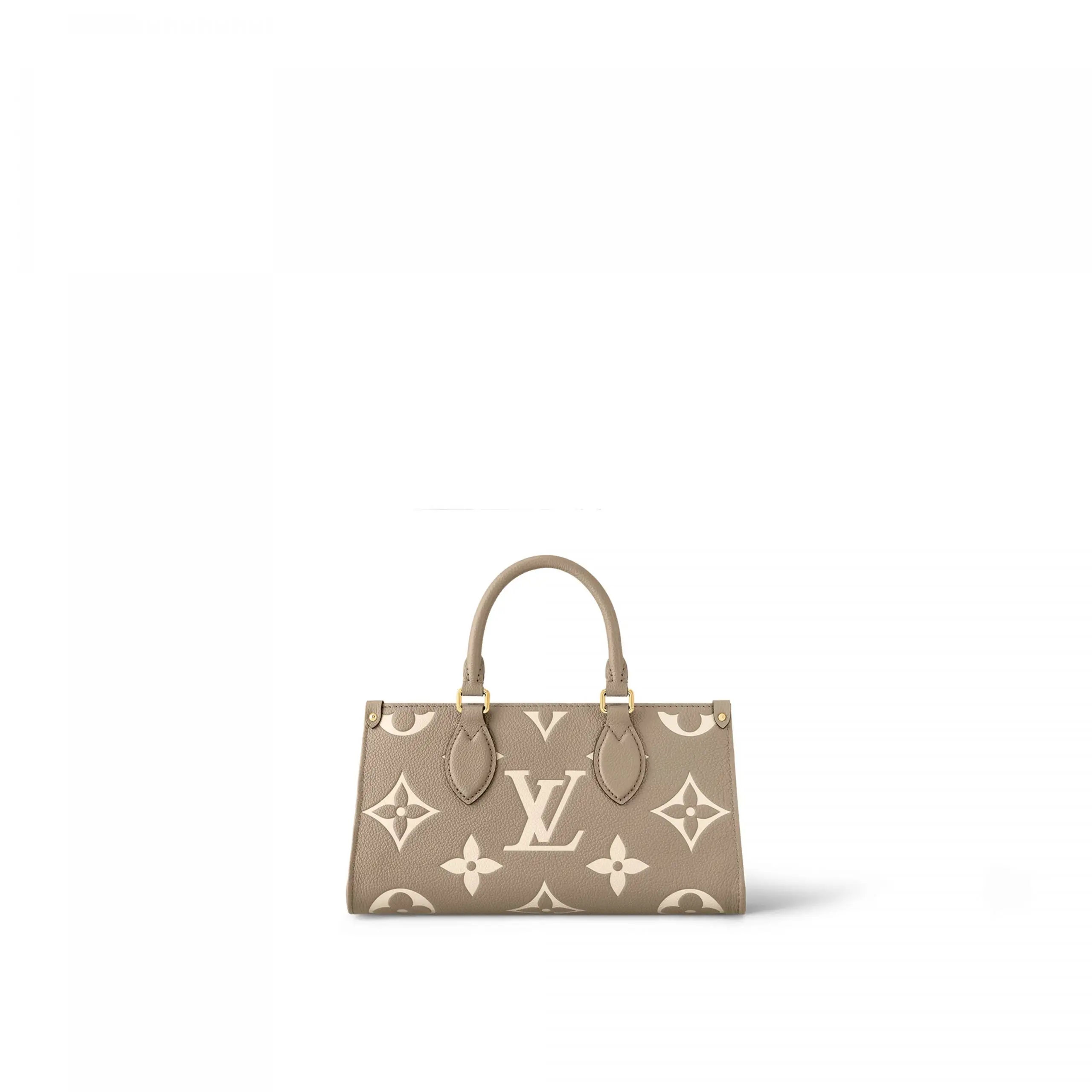 Louis Vuitton M23641 OnTheGo East West Dove/Cream Bicolor Monogram Empreinte Leather