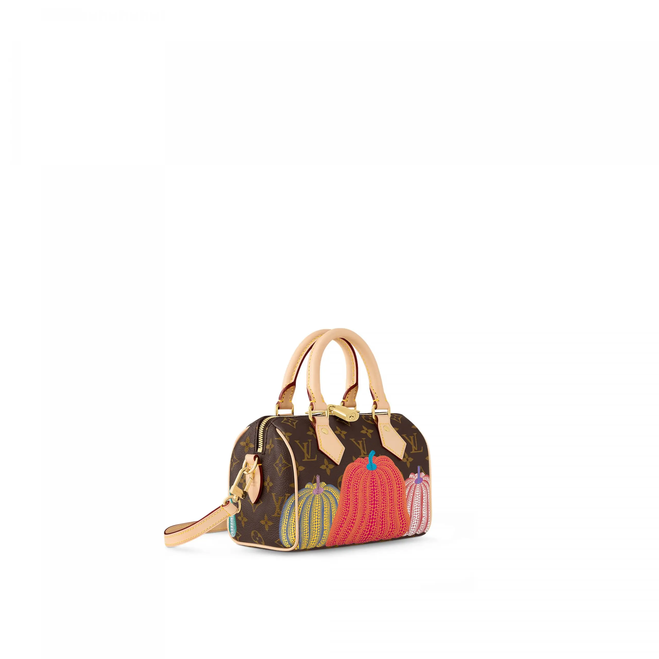 Louis Vuitton M46469 LV x YK Speedy Bandoulière 20 Pumpkin print