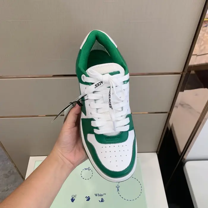 OFF WHITETM C/O VIRGIL ABLOH OUT OF OFFICE LOW-TOP LEATHER SNEAKERS "OOO"