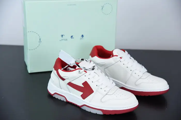 OFF WHITETM C/O VIRGIL ABLOH OUT OF OFFICE LOW-TOP LEATHER SNEAKERS "OOO"