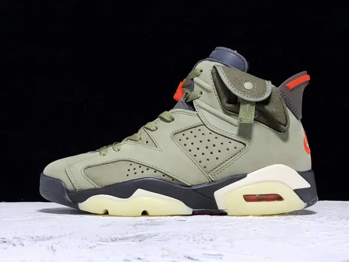 Travis Scott x Air Jordan 6 Medium Olive CN1084-200