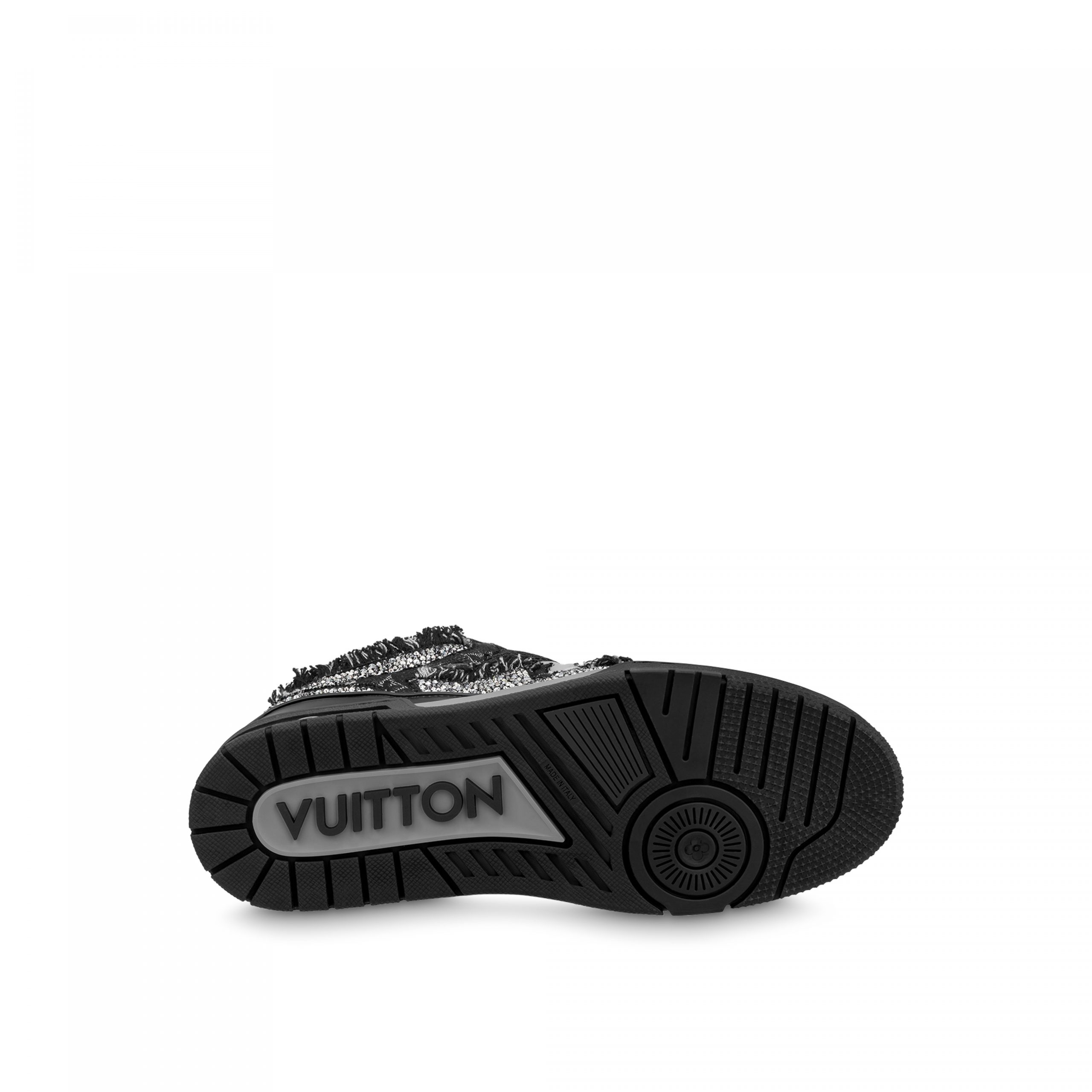 Louis Vuitton LV Skate Sneaker Swarovski Crystals Monogram Denim Black ...