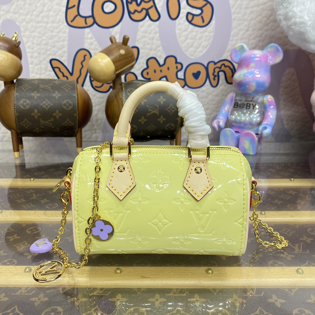 Louis Vuitton M83300-1 Yellow Nano Speedy Bag