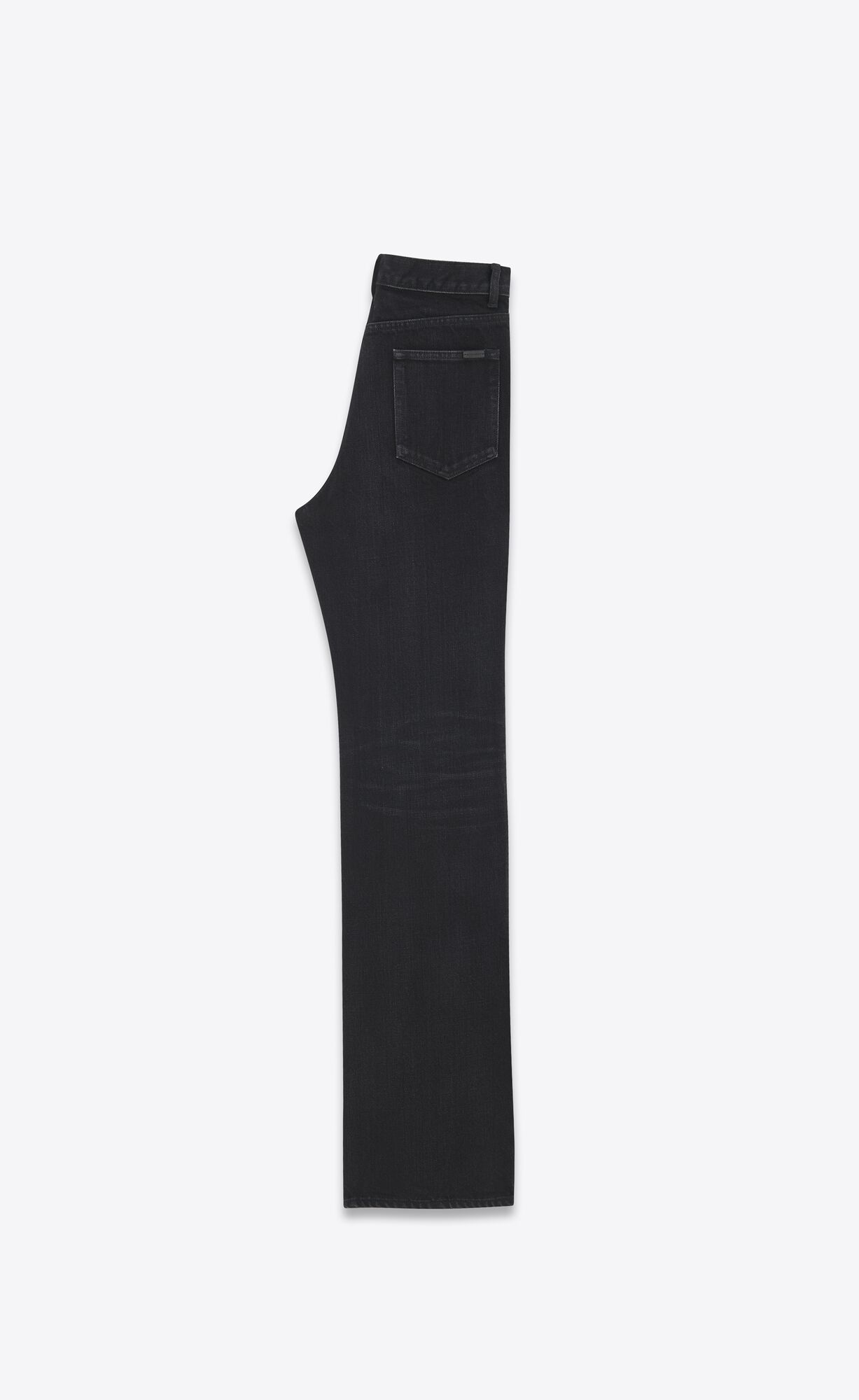YSL 70's Flared Jeans In Black Denim Osaka Black | 9810562-GO