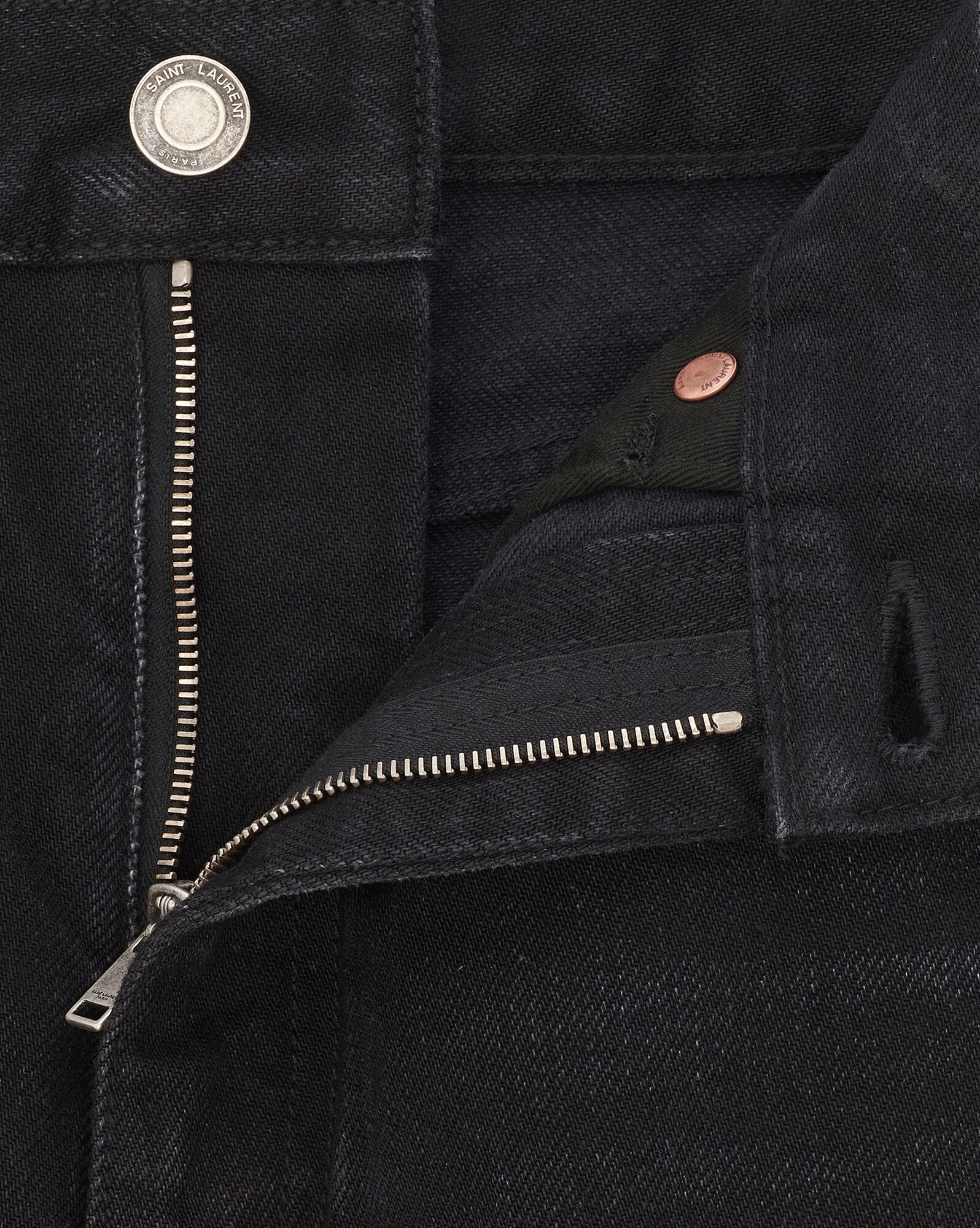 YSL 70's Flared Jeans In Black Denim Osaka Black | 9810562-GO
