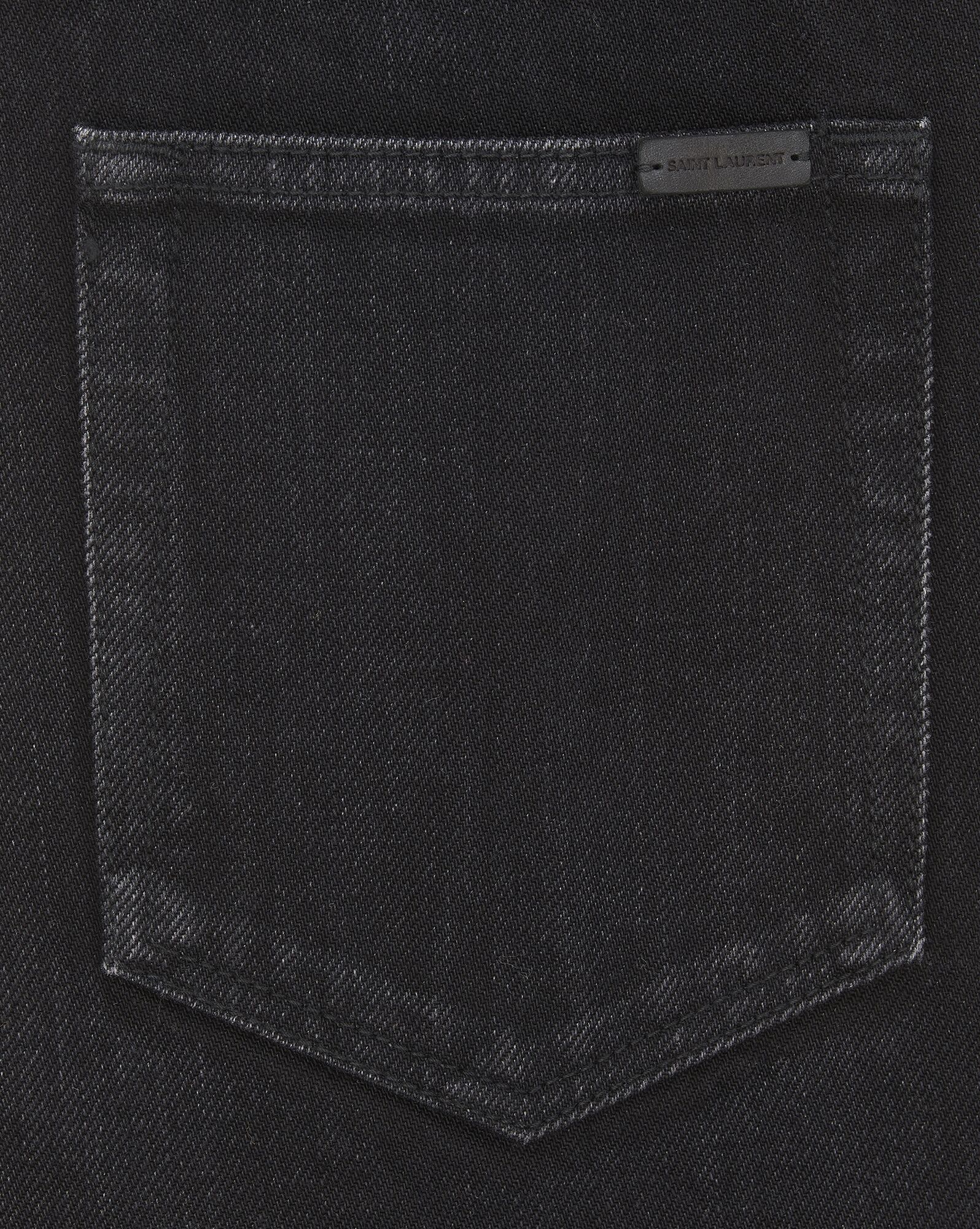 YSL 70's Flared Jeans In Black Denim Osaka Black | 9810562-GO