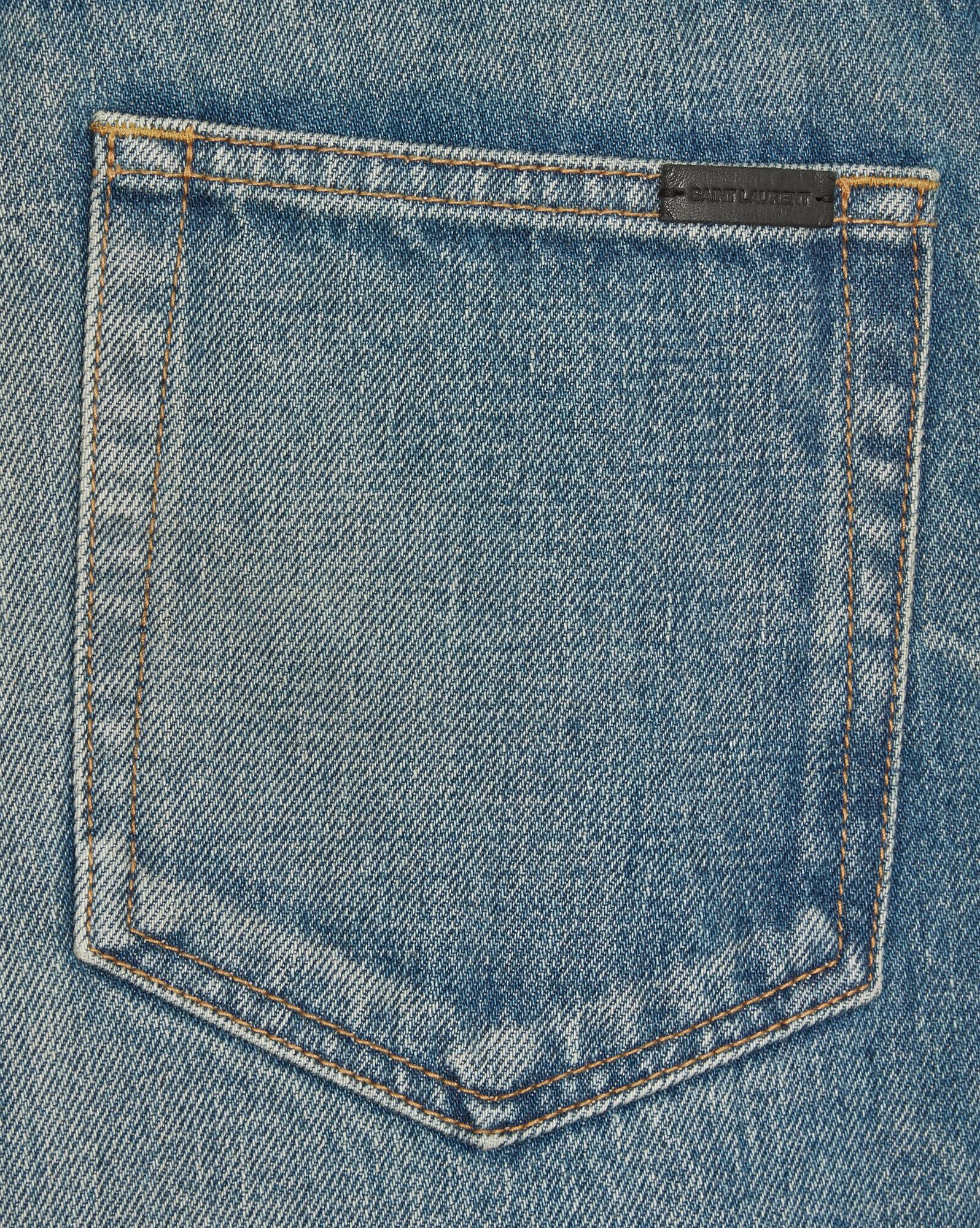 YSL 70's Jeans In Blue Vintage Denim Authentic Medium Blue | 1075269-IV