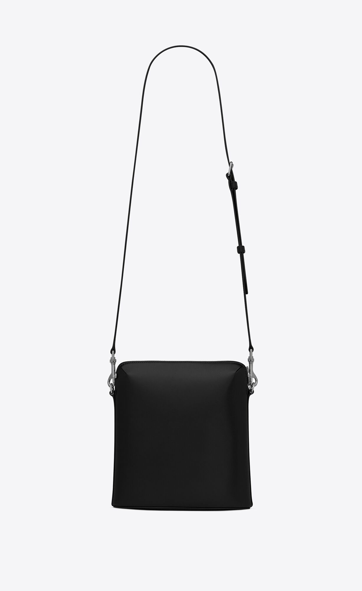 YSL Aidan North/South Small Camera Bag In Smooth Leather Black | 2593781-FH