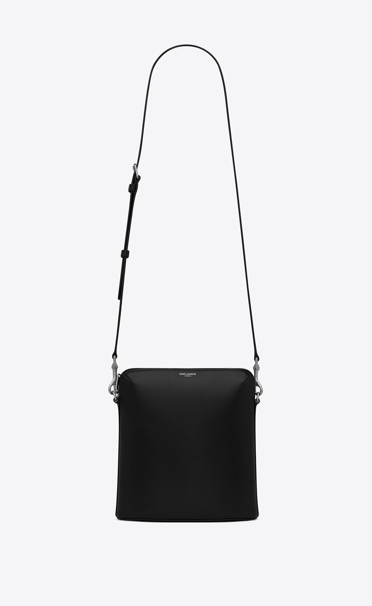 YSL Aidan North/South Small Camera Bag In Smooth Leather Black | 2593781-FH