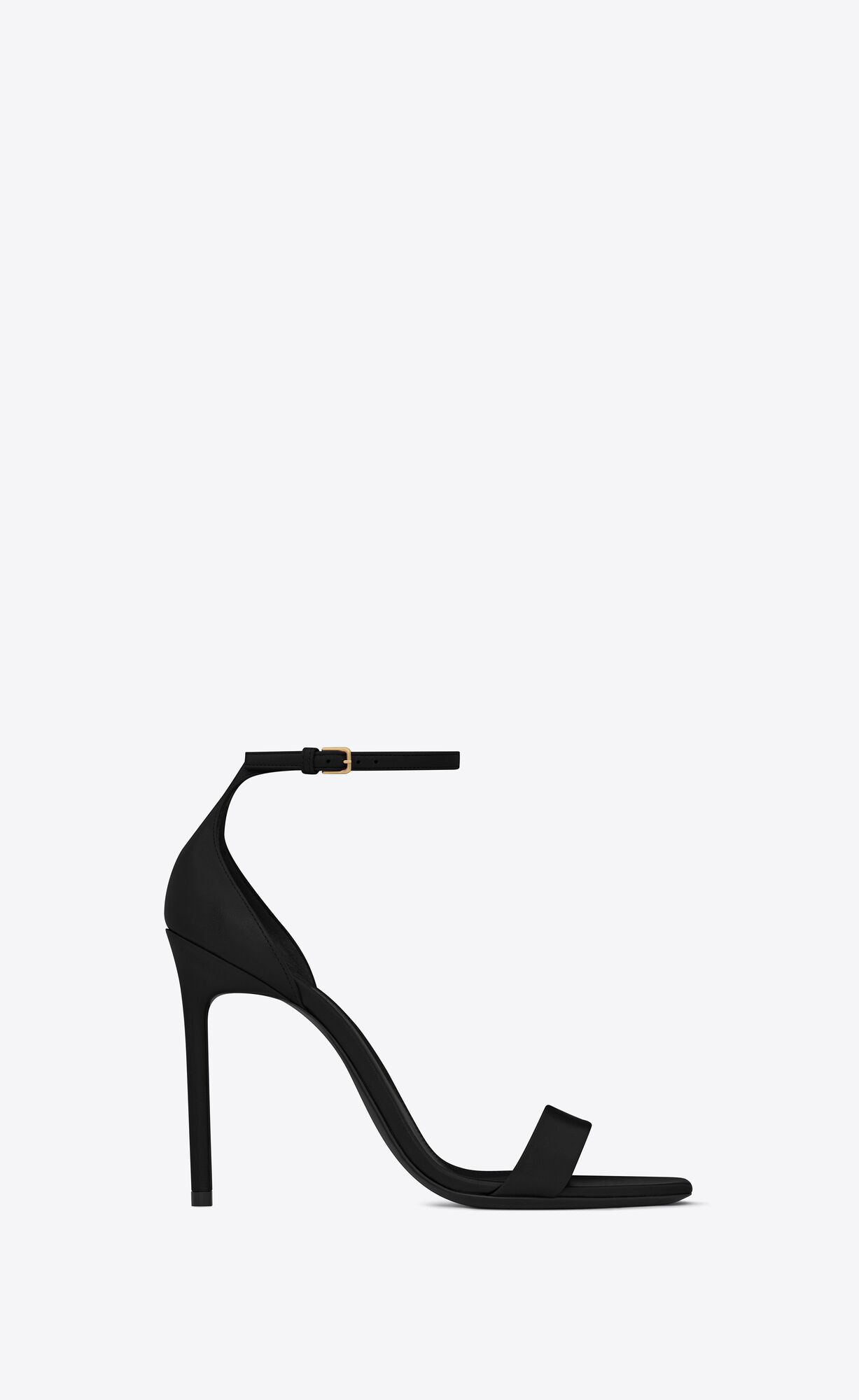 YSL Amber Sandals In Leather Black | 0968412-AL