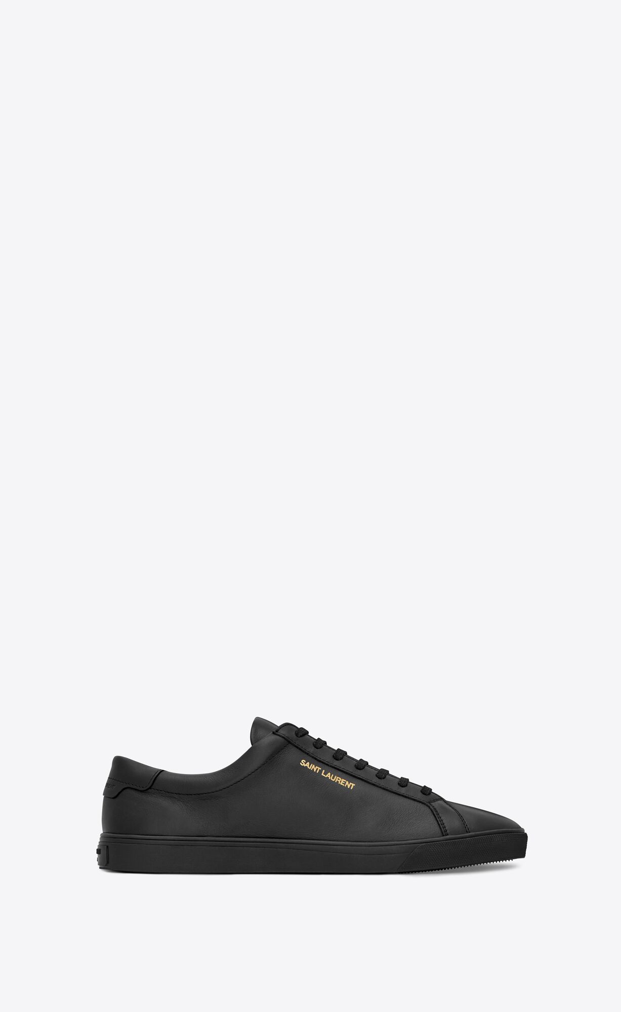 YSL Andy Sneakers In Leather Black | 2834175-FS