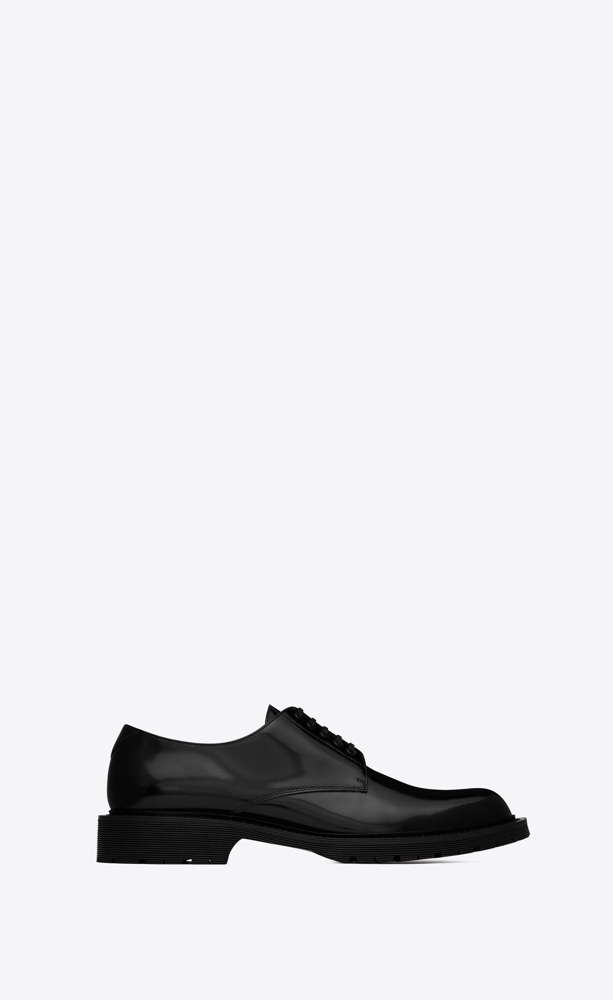YSL Army Derbies In Patent Leather Noir | 7018635-QI