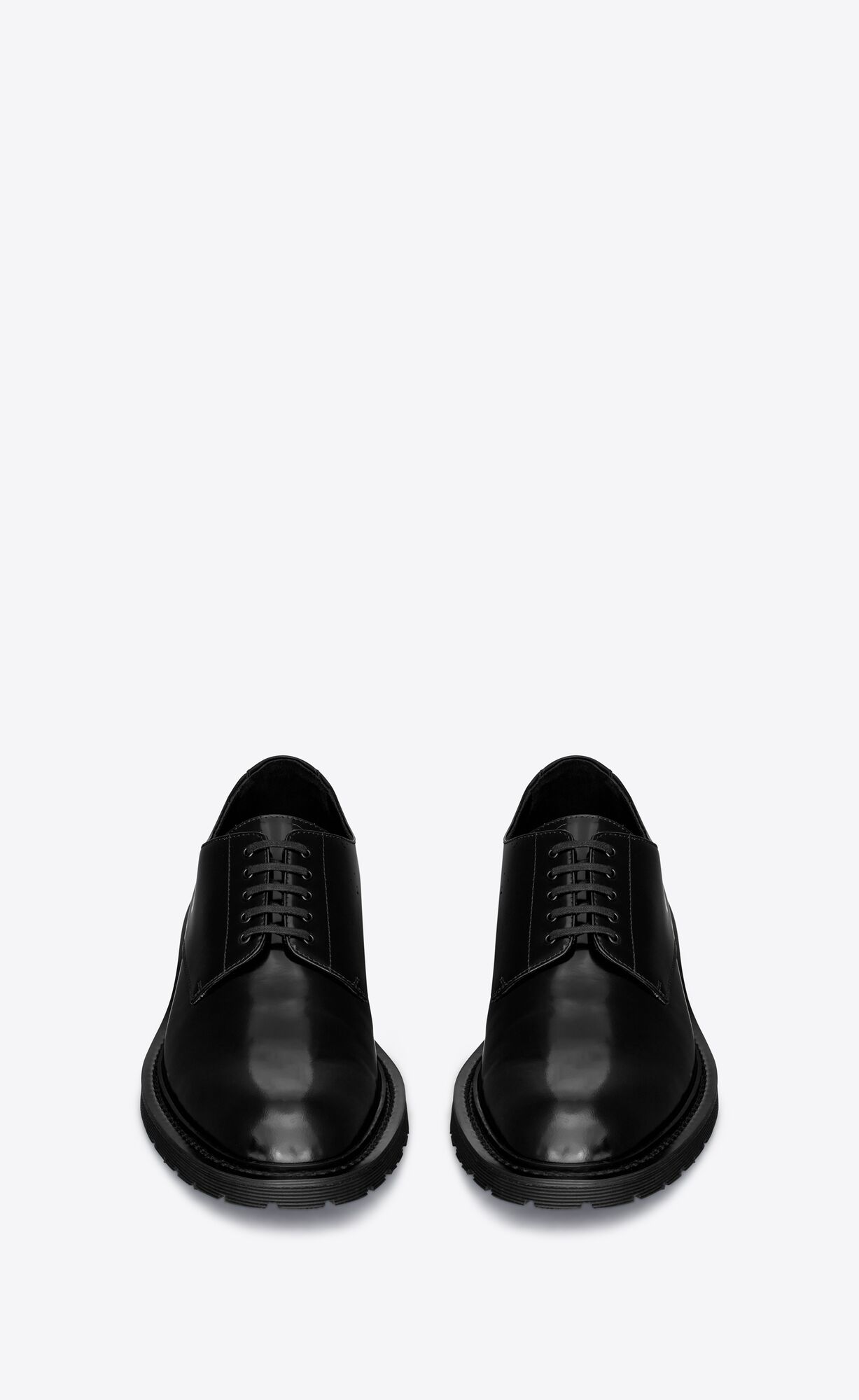 YSL Army Derbies In Patent Leather Noir | 7018635-QI