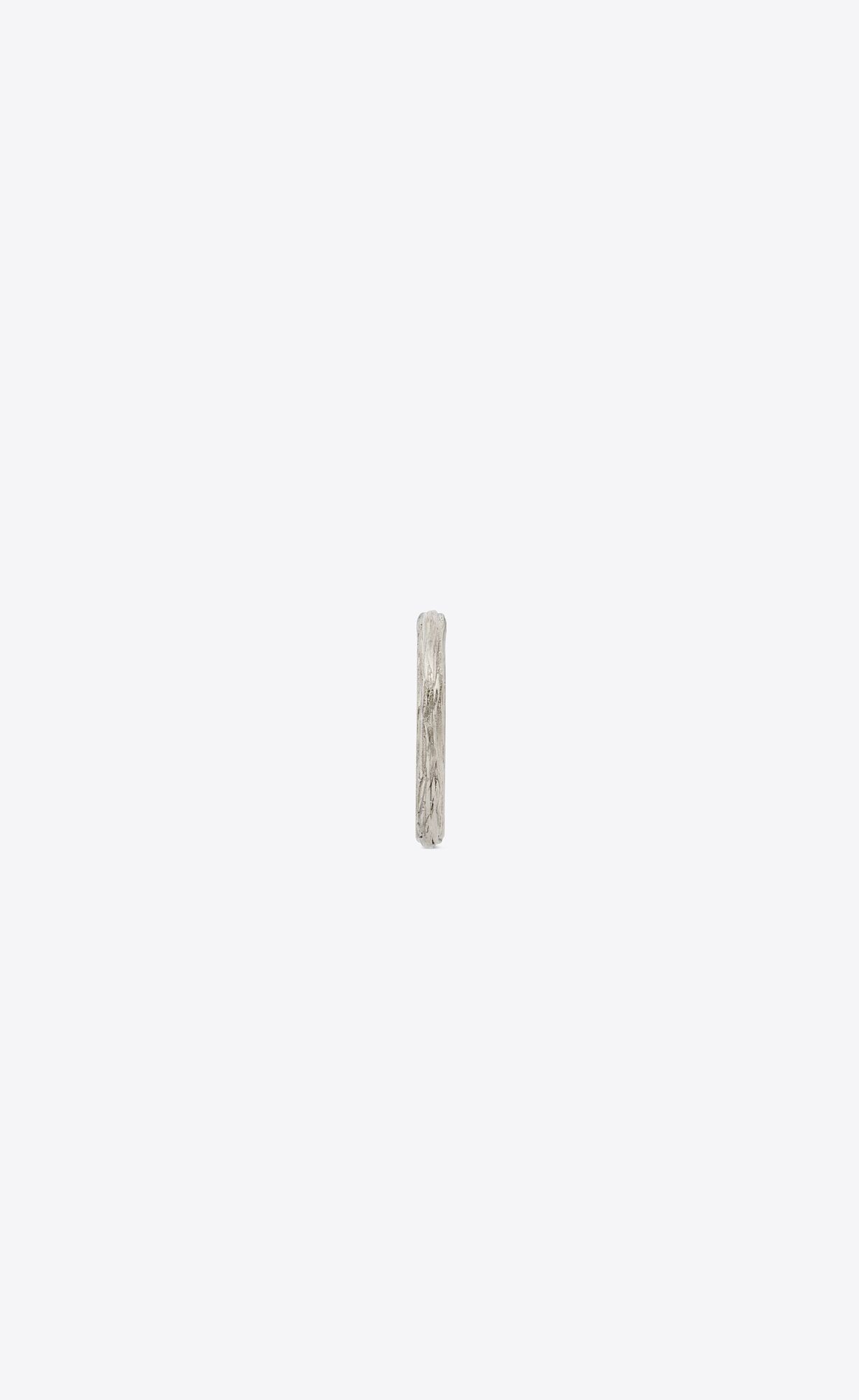 YSL Arty Ring In Metal Oxidized Silver | 7421059-TR