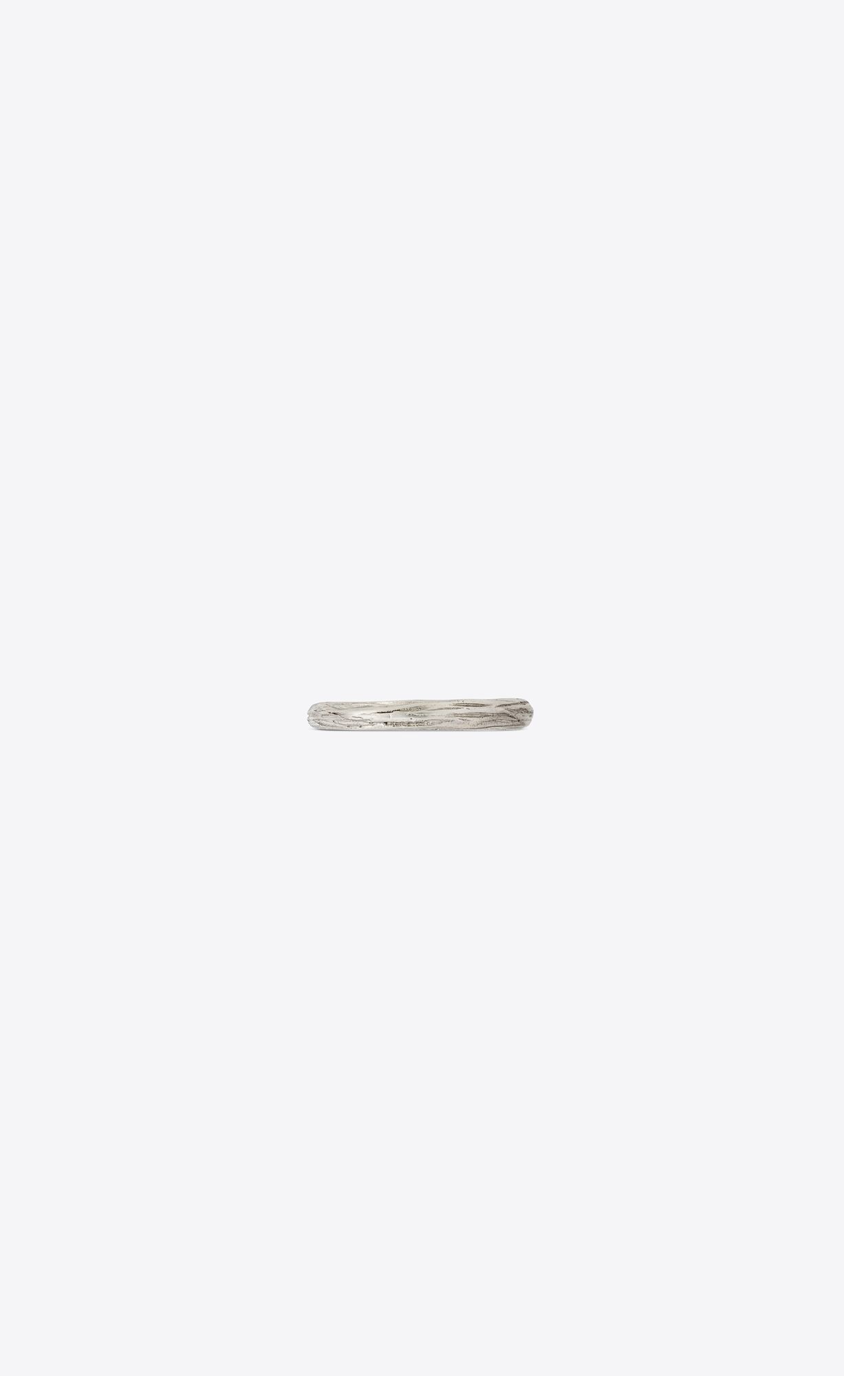 YSL Arty Ring In Metal Oxidized Silver | 7421059-TR