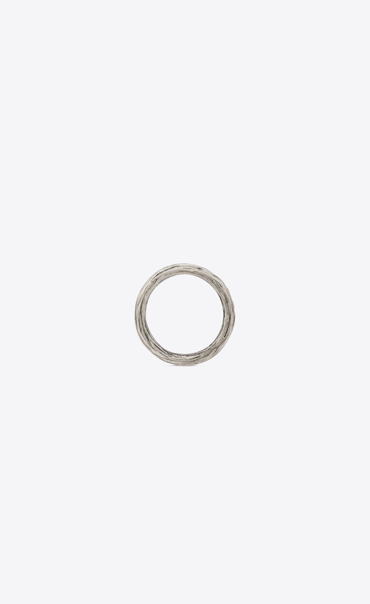 YSL Arty Ring In Metal Oxidized Silver | 7421059-TR