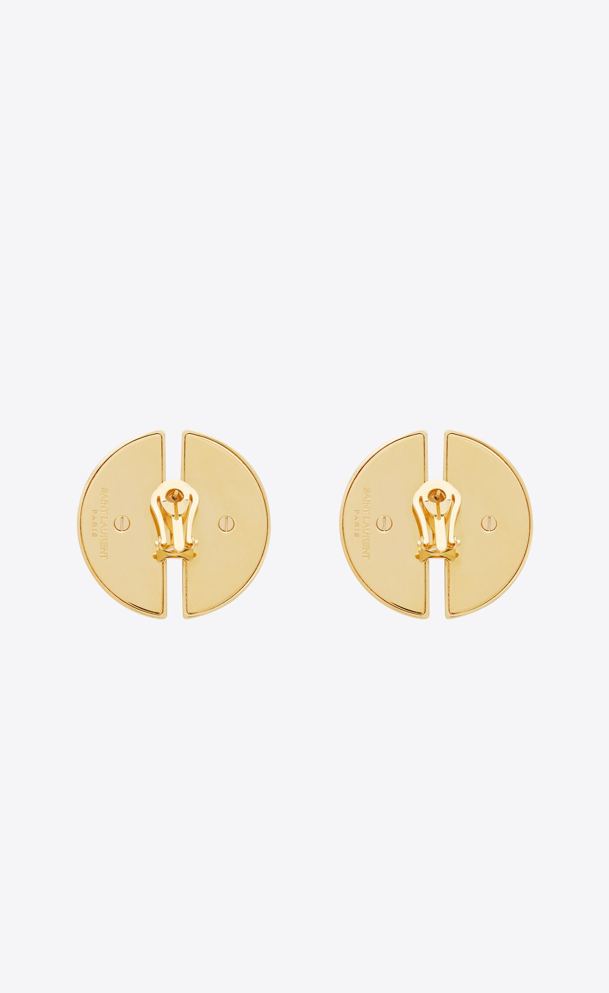 YSL Ball Split Earrings In Metal Aged Gold | 8293617-HG