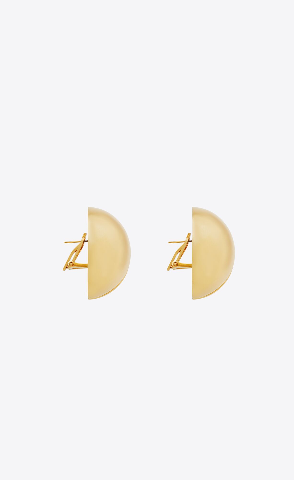 YSL Ball Split Earrings In Metal Aged Gold | 8293617-HG