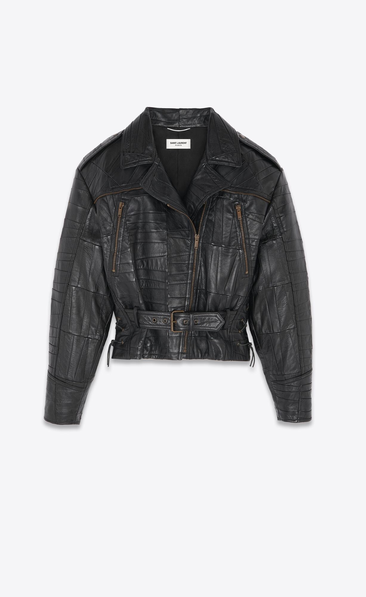 YSL Biker Jacket In Lambskin Black | 0482371-EG