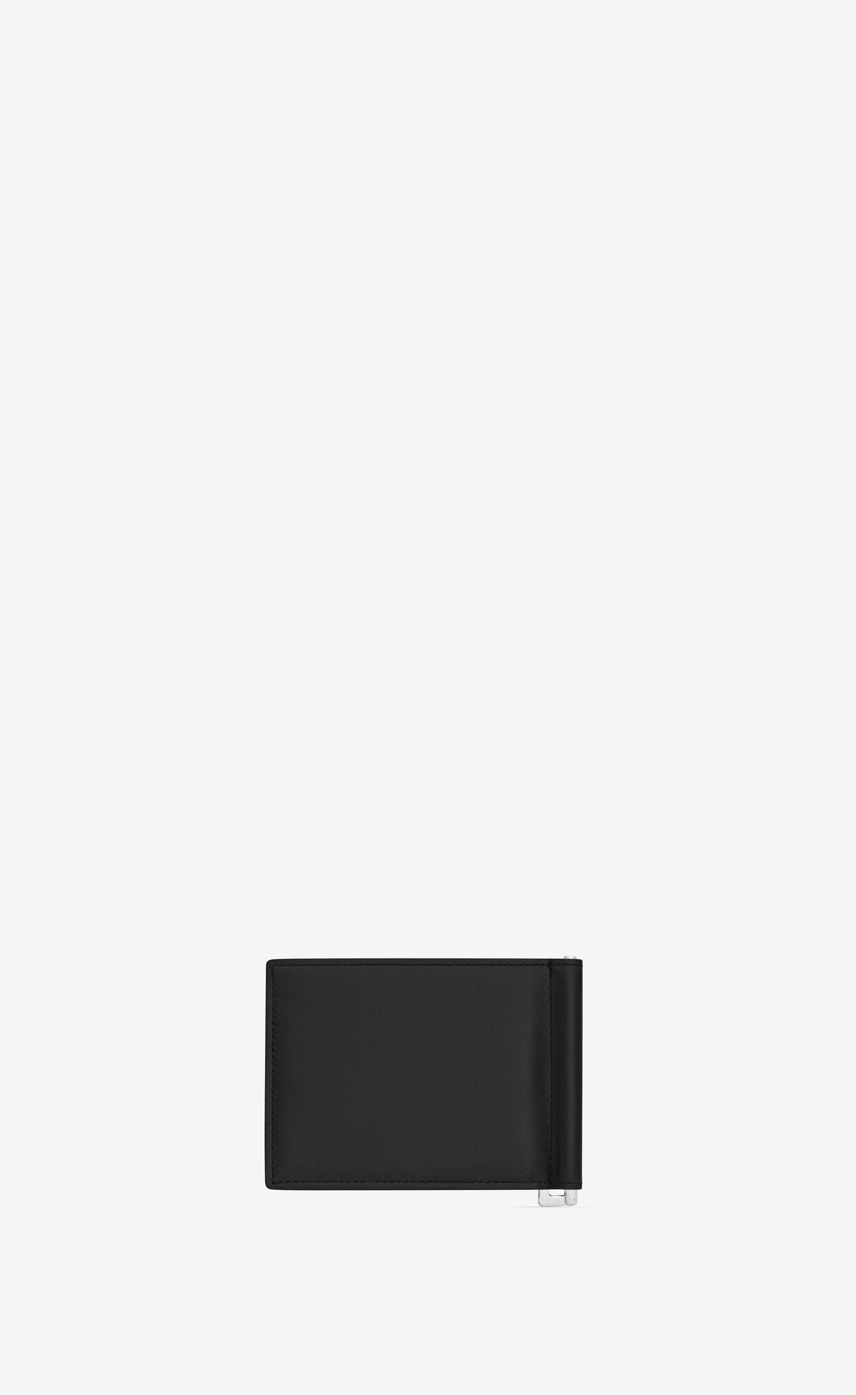 YSL Bill Clip Wallet In Smooth Leather Black | 1743829-ZU