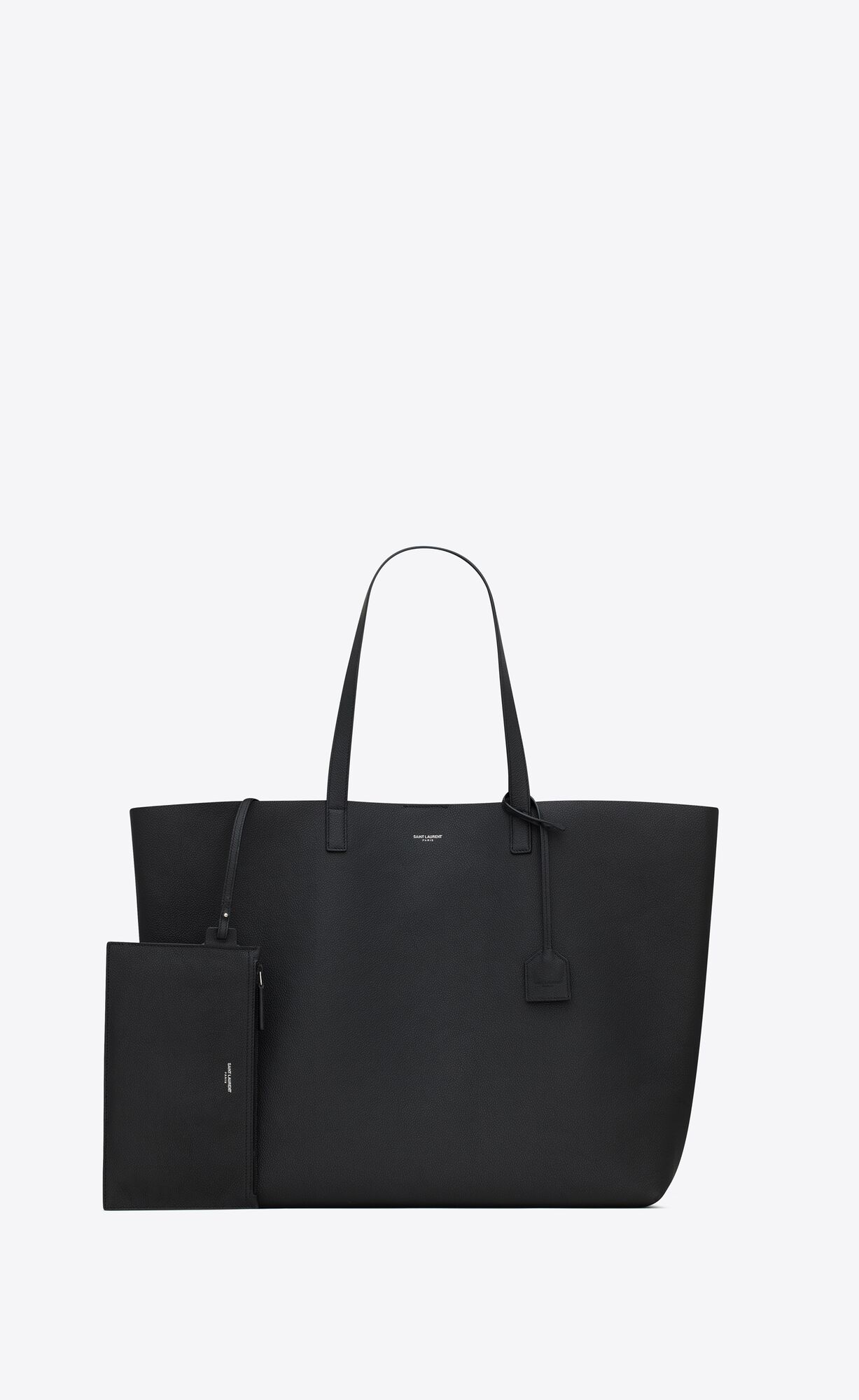 YSL Bold East/West Shopping Bag In Grained Leather Noir | 9387061-JQ