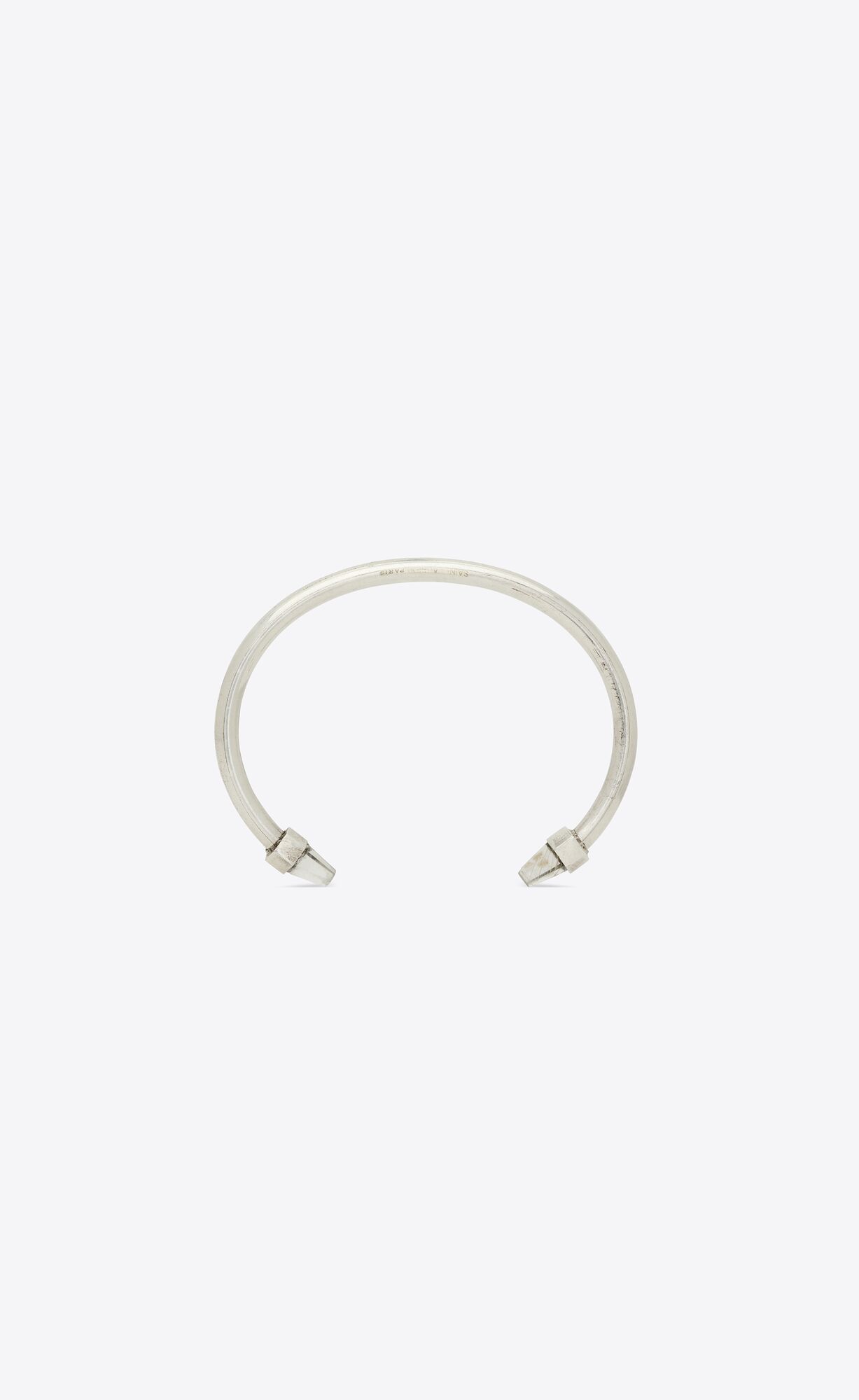 YSL Bracelet In Metal Oxidized Silver And Gold | 9721608-JI