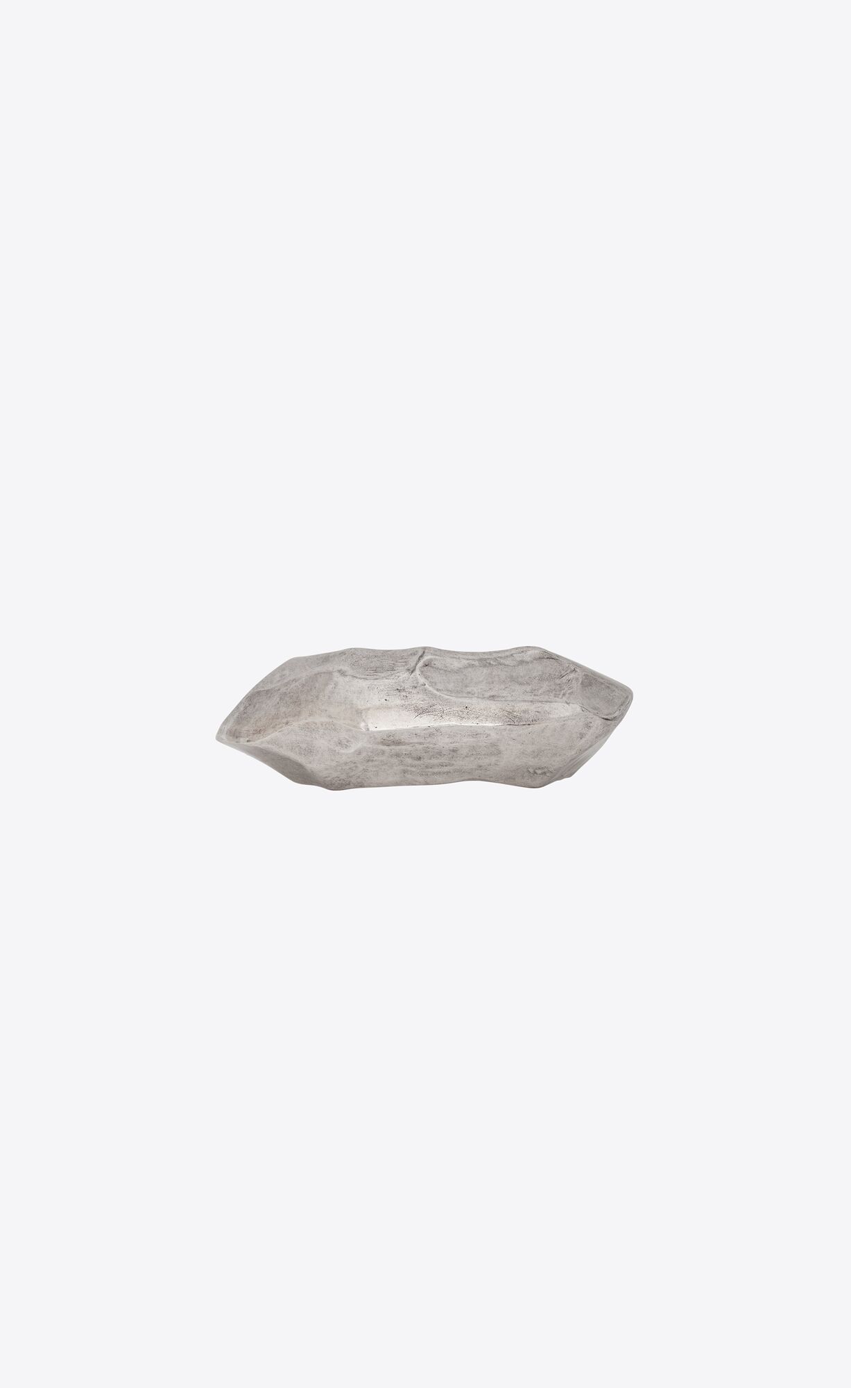 YSL Bumpy Organic Cuff In Metal Oxidized Silver | 9572431-UA