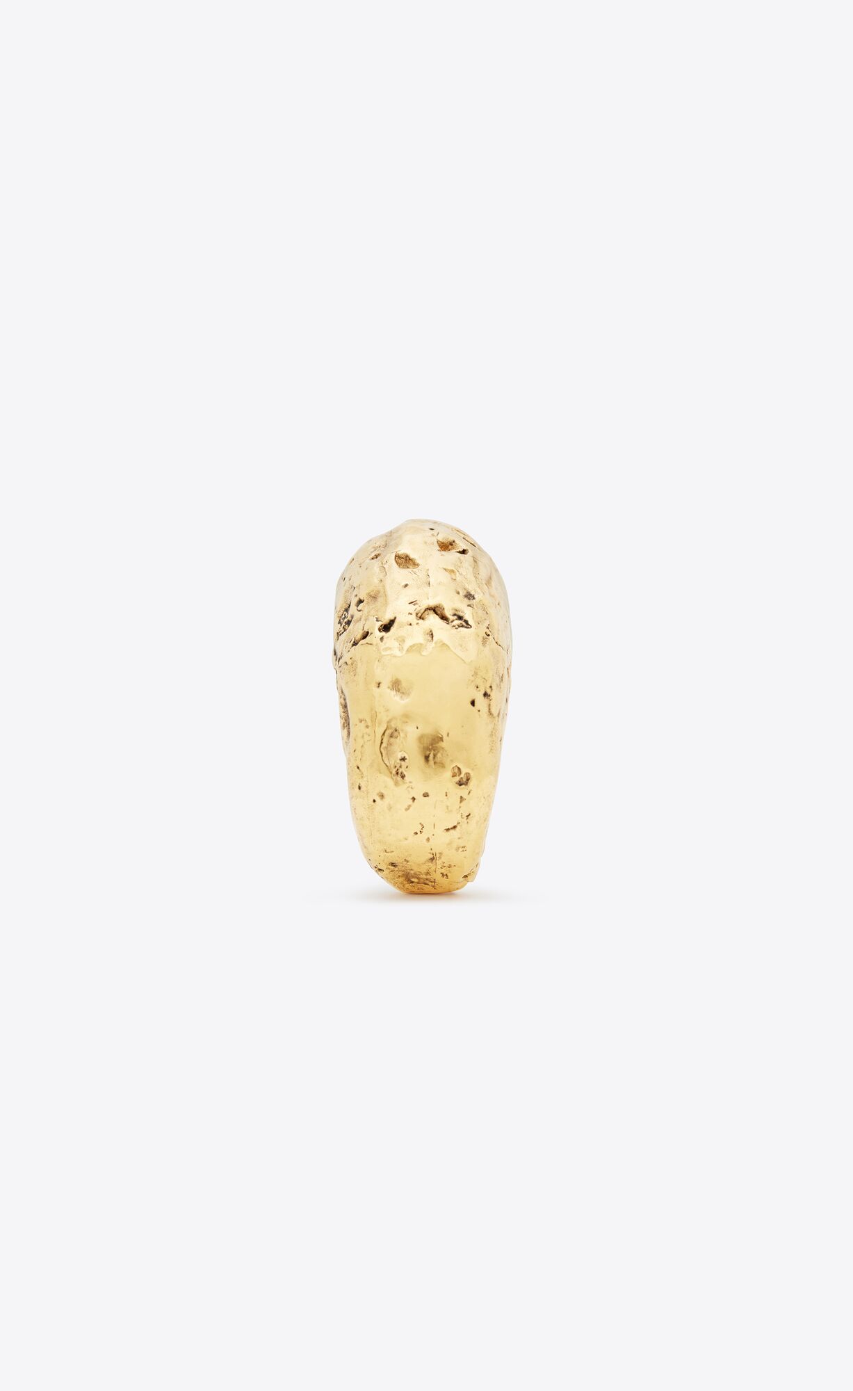 YSL Bumpy Textured Cuff In Metal Aged Gold | 6093841-LP