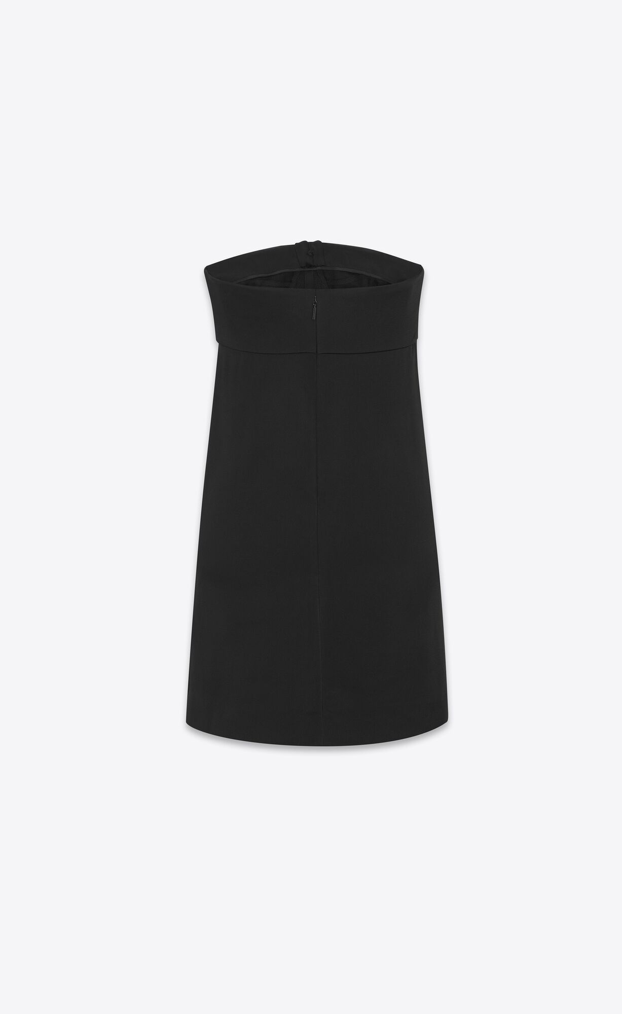 YSL Bustier Dress In Crepe Satin Black | 7451296-RX