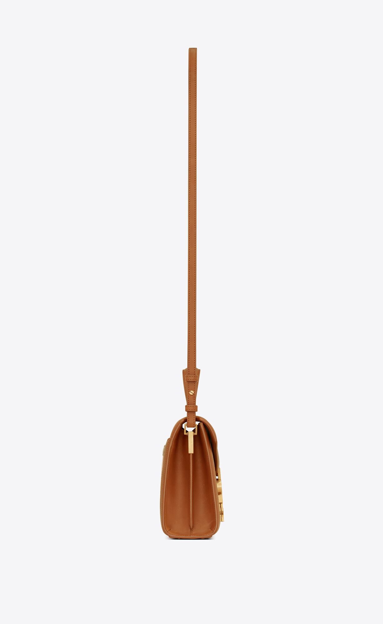 YSL Cassandra Mini Top Handle Bag In Raffia And Vegetable-tanned Leather Natural Sand And Brick | 1523980-CY