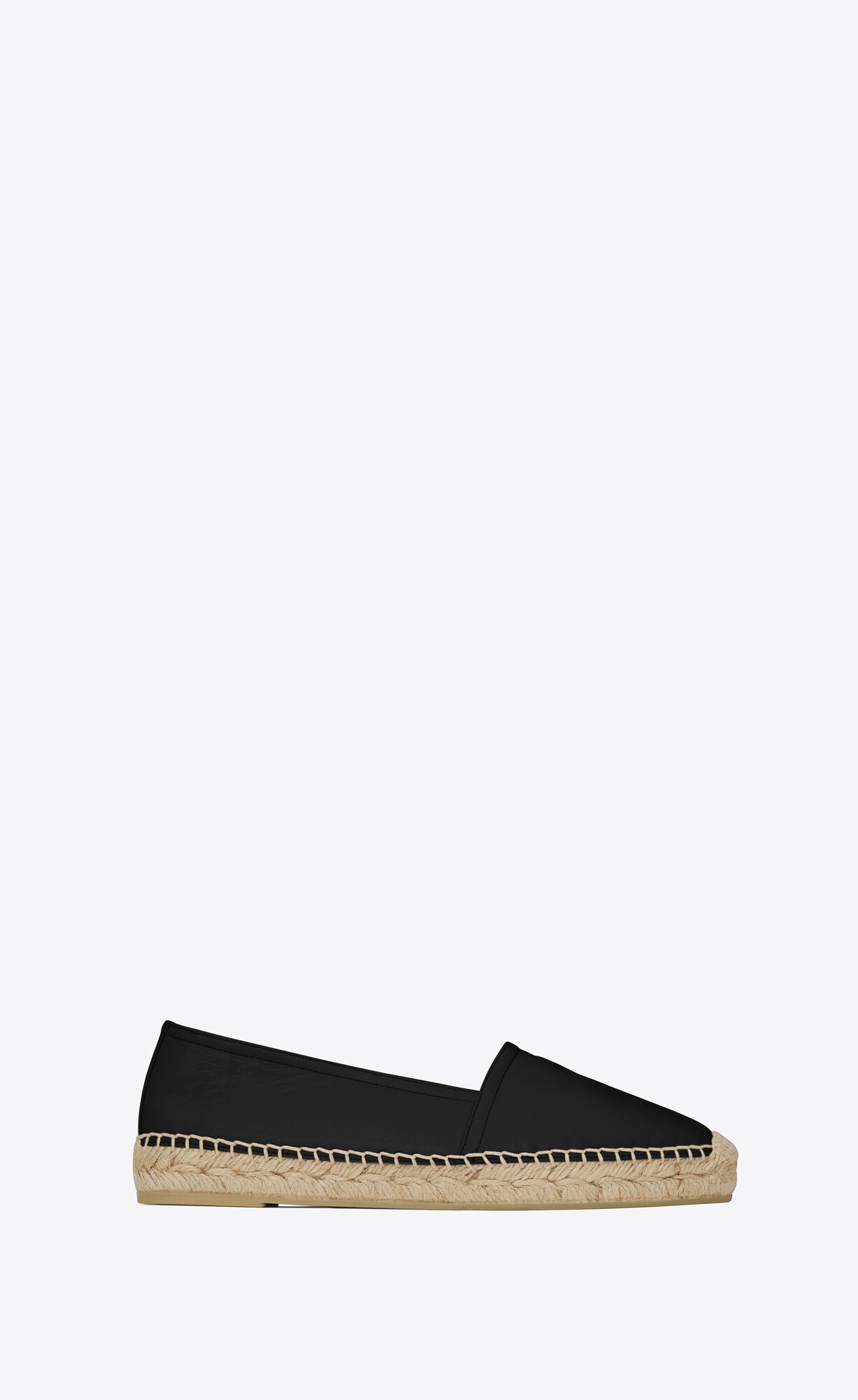 YSL Cassandre Espadrilles In Lambskin Black | 8504619-EB